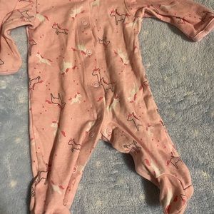 Child of Mine: pink newborn baby girl pajamas